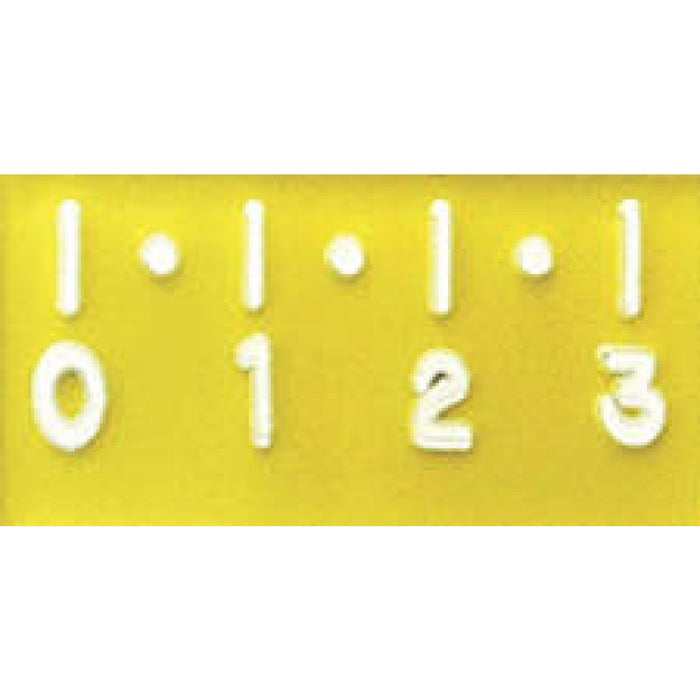 X-Ray Marker - Accessory Ruler Digital 1 Cm Increments Color: Yellow Dimensions: 3/4" X 1-12" 1 / Each