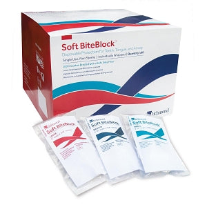 Richmond Dental and Medical Bite Blocks - Soft Bite Blocks, Nonsterile, Size M - 260003