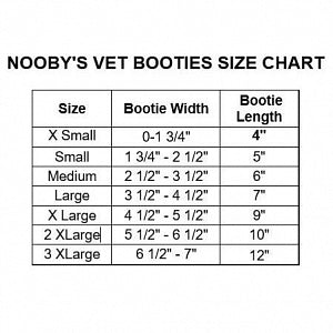 'S Veterinary Water-Resistant Dog Boots by Rotano NOO - NOOBY'S Veterinary Water-Resistant Dog Boots 8-Pack, Size XS (0"-1-3/4" W x 4" L) - NB8PK-XS