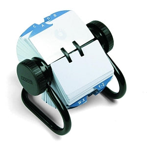 Eldon Office Products Rolodex Open Rotary Card File Holders - Open Rotary Card File Holds 500 2-1/4" x 4" Cards, Black - 66704