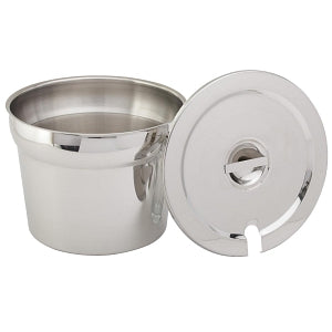 Royal Industries Vegetable Insets and Lids - LID, INSET, VEGETABLE, NOTCHED, SS, 10-1/2" - ROY IST 10 1/2 C