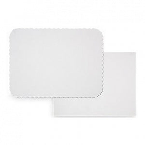 Royal Paper Paper Place Mats - White 10" x 14" Straight Edge Paper Placemats - W1014E