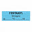 United Ad Label Co. Drug Tape / Labels - Fentanyl Label Tape, 50 mcg / mL, Date, Time, Initial, Light Blue, 1-1/2" x 1/2", Removable, 500"/Roll - ULTJ06750-D