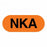United Ad Label NKA Wristbands - WRISTBAND, ALRT, NKA, 5/8X1/4, OR - ULWLNKA017