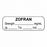 United Ad Label Co. Drug Tape / Labels - Zofran Label, Strength (mg / mL), Date, Time, Initial, White, 1-1/2" x 1/2", Permanent, 1000 Labels / Roll - ULAL057-D