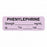 United Ad Label Co. Drug Tape / Labels - Phenylephrine Label, Strength (mg / mL), Date, Time, Initial, Violet, 1-1/2" x 1/2", Permanent, 1000 Labels / Roll - ULAL413-D