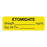 United Ad Label Co. Drug Tape / Labels - Etomidate Label, Strength (mg / mL), Expiration Date / Time, Yellow, 1-1/2" x 1/2", Permanent, 610 Labels / Roll - ULAL742