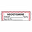 United Ad Label Co. Drug Tape / Labels - Neostigmine Label, Strength (mg / mL), Expiration Date / Time, Red / White Stripe, 1-1/2" x 1/2", Permanent, 610 Labels / Roll - ULAL756