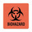 United Ad Label Hazard Warning Labels - LABEL, BIOHAZARD, 6X6, 10/PK, FLRD - ULBH051