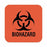 United Ad Label Hazard Warning Labels - LABEL, BIOHAZARD, 1X1, 885/RL, FLRD - ULBH229