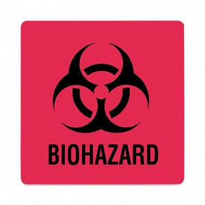 United Ad Label Hazard Warning Labels - LABEL, BIOHAZARD, 8X10, 5/PK, RD - ULBH501