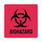United Ad Label Hazard Warning Labels - LABEL, BIOHAZARD, 8X10, 5/PK, RD - ULBH501
