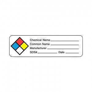 United Ad Label Company Chemical Hazard Label - LABEL, CHEM, HZRD, 4C, 3X7/8, 320/RL - ULES300