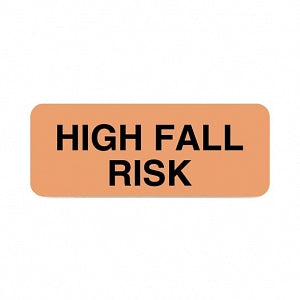 United Ad Label Co High Fall Risk Labels - LABEL, HIGHFALLRISK, 1-1/4X5/16, FL, OR - ULNH102
