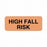 United Ad Label Co High Fall Risk Labels - LABEL, HIGHFALLRISK, 1-1/4X5/16, FL, OR - ULNH102