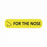 United Ad Label Co. Drug Tape / Labels - For the Nose Medication Label, Yellow, 1-5/8" x 3/8", Permanent, 1000 Labels / Roll - ULRXA1206