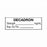 United Ad Label Co. Drug Tape / Labels - Decadron Label Tape, Strength (mg / mL), Expiration Date / Time, White, 1-1/2" x 1/2", Removable, 500"/Roll - ULTJ0431