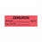 United Ad Label Co. Drug Tape / Labels - Zemuron Label Tape, Strength (mg / mL), Expiration Date / Time, Fluorescent Red, 1-1/2" x 1/2", Removable, 500"/Roll - ULTJ110