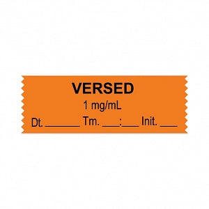 CeilBlue Tranquilizer Medication Label Tape – Midazolam __mg/mL, 500 Roll, CBL102350