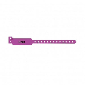 United Ad Label DNR Wristbands - WRISTBAND, SNAP, DNR, PU, 10X1-1/8500/BX - ULWB0108D-33