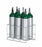 Medline Cylinder Transport Racks - Oxygen Cylinder Rack, 6-Cylinder Capacity, D / E Tanks - RRI1500261