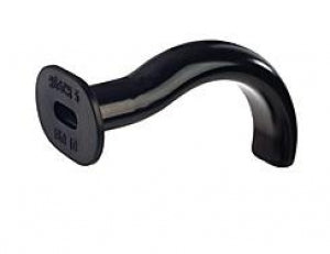 Teleflex Medical Black Rubber Guedel Airways - AIRWAY GUEDEL, RUBBER, BLACK, SIZE 1 - 124500010