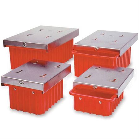 Lock Box OD: 8.5"W x 11.75"D x 5"H - ID: 6.4"W x 9.2"D x 3.4"H