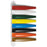 Room Status Indicators Primary Colors - 6-Flag - 10.125"H