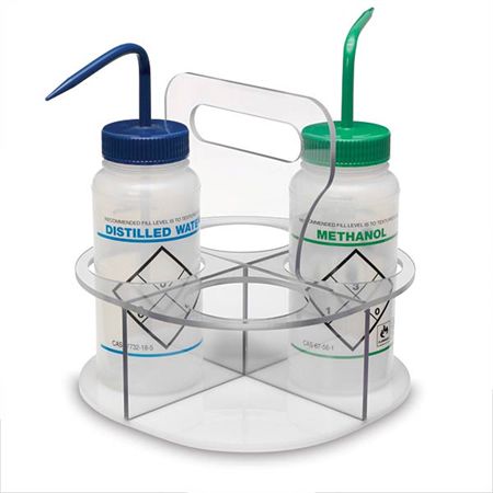 Rotating Wash Bottle Holder Rotating Wash Bottle Holder - 8.5"W x 8.5"D x 9"H