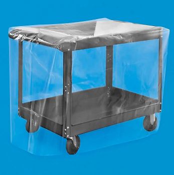 Gusseted Poly Bags, 4 Mil, 36" x 32" x 48"