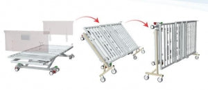 Span America Ergonomic Transport Dollies - Bed Transport Dolly - Q6587
