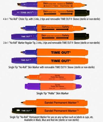Time Out Skin Markers 