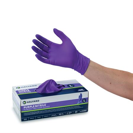 SAFEskin Purple Nitrile Gloves Medium