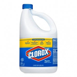 Clorox Regular Concentrated Bleaches - Clorox Bleach Cleaner with 8.25% Hypochlorite, 121 oz. - 6091615