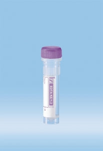 Sarstedt Conical Skirted PP Tubes With Screw Cap - Conical Skirted Microtube with Screw Cap, 1.3 mL, K3 EDTA - 41.1395.105