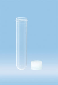 Sarstedt 10ml PP Round Base Tubes with Screw Cap - TUBE, 10ML, SCRW CAP, 79X16MM, RND BS, NO CAP - 60.506.024