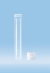 Sarstedt 13ml 101x16mm W/Screw Cap - TUBE, 13ML, SCREW CAP, 101X16, RND BS, PP - 60.541.300