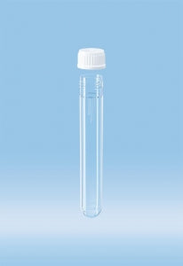 Sarstedt 9ml Tube - TUBE, 9ML, SC, RB, PC, WHITE PP CAP - 60.9922.939