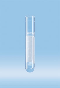 Sarstedt 13ml 95x16mm Round Bottom Push Cap PS Tube - TUBE, 13ML, 95X16MM, PS, RB, PRINT GRAD&WR SP - 62.492