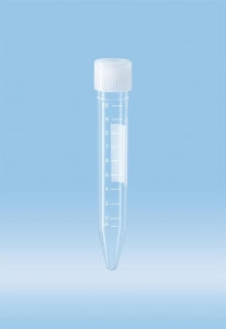 Sarstedt Conical Base PP Tubes With Screw Cap - Conical Tube, Screw Cap, Polypropylene, 10 mL, 100 x 16 mm - 62.9924.283