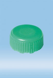 Sarstedt Screw Caps for Microtubes - CAP, SCREW, O-RING, FOR MICRO TUBE, PP, GREEN - 65.716.005