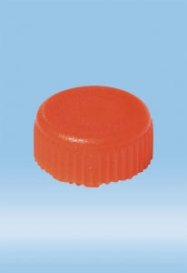 Sarstedt Screw Caps for Microtubes - CAP, SCREW, O-RING, FR MICRO TUBE, PP, ORANGE - 65.716.006