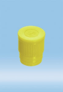 Sarstedt Push Cap - CAP, PUSH, PE, FOR 15.5/16-17MM TUBE, YELLOW - 65.793.314