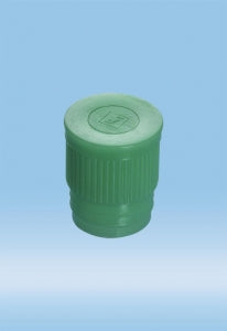 Sarstedt Standard Push Caps - CAP, PUSH, PE, FOR 15.5/16-17MM TUBE, GREEN - 65.793.515