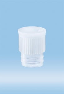 Sarstedt 15.7mm PE Push Cap - CAP, PUSH, PE, FOR 15.7MM TUBE, WHITE - 65.803.301