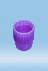Sarstedt 13mm Push Cap - CAP, PUSH, FOR 13MM TUBE, PE, VIOLET - 65.806.311