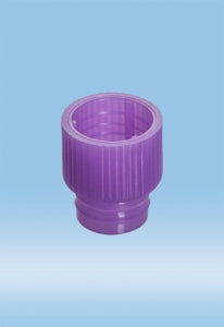 Sarstedt Push Cap - CAP, PUSH, FOR 12MM TUBE, PE, VIOLET - 65.809.003