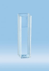 Sarstedt Polystyrene Cuvettes 10 x 10 mm - CUVETTE, PS, SQR, 2 OPTICAL SIDE, 4ML, 500/BG - 67.745