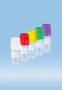 Sarstedt Sterile CryoPure Polypropylene Tubes with Screw Caps - TUBE, CRYOPURE, 1.2ML, EXT THRD, MIXED COLOR - 72.377.992
