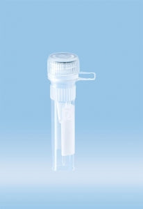 Sarstedt Type A 0.5ml Micro Tubes - Polypropylene Microtube, Conical / Skirt Base with Looped Screw Cap and Writing Block, Assembled, PCR Performance Tested, 0.5 mL - 72.730.416